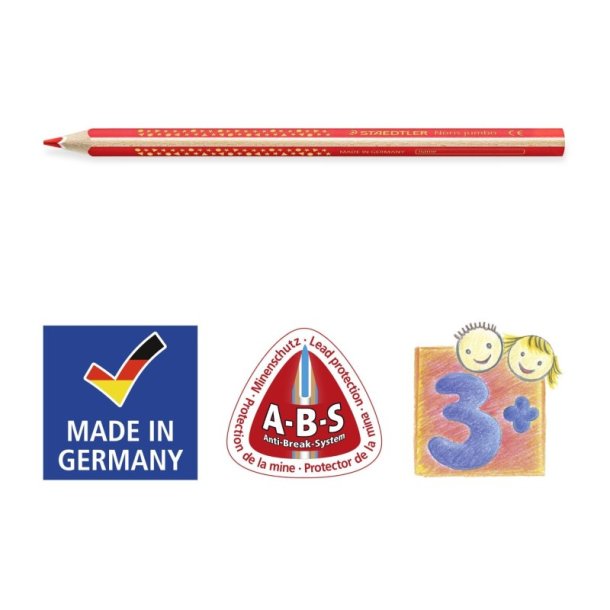 Staedtler Farveblyant st - Noris Club Jumbo trekant - 10 i assorteret farver